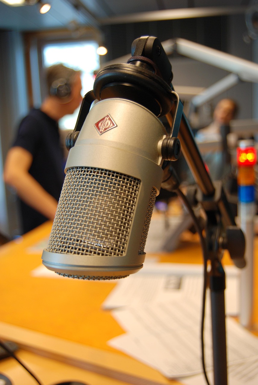 Le micro du journalisme radio